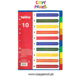 Plastic Index divider Paper File Separator